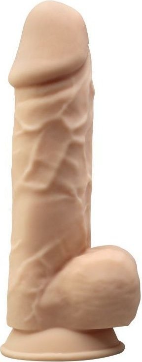 Телесный фаллоимитатор-реалистик на присоске MODEL 4 - 21 см.