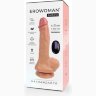 Телесный реалистичный вибратор Erowoman - 21 см.