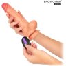 Телесный реалистичный вибратор Erowoman - 21 см.