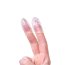 Комплект из 2 прозрачных насадок на палец Favi  Цена 614 руб. - Комплект из 2 прозрачных насадок на палец Favi