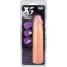 Телесный фаллоимитатор без мошонки X5 7.5 COCK WITH FLEXIBLE SPINE - 19 см.