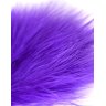 Фиолетовая пуховая щекоталка - 13 см.