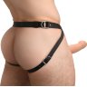 Телесный полый страпон 2 Erection 28X Smooth Vibrating Silicone Penis Sheath - 16 см.