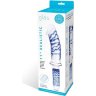 Прозрачно-синий двусторонний стимулятор 11 Realistic Double Ended Dildo - 28 см.