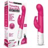 Розовый массажер для G-точки Slim Shaft thrusting G-spot Rabbit - 23 см.