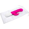 Розовый массажер для G-точки Slim Shaft thrusting G-spot Rabbit - 23 см.