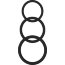 Набор из 3 черных эрекционных колец Magnum Force Cock Ring  Цена 950 руб. - Набор из 3 черных эрекционных колец Magnum Force Cock Ring