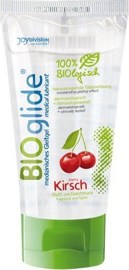 Гель-лубрикант на водной основе с ароматом вишни BIOglide Kirsch - 80 мл.