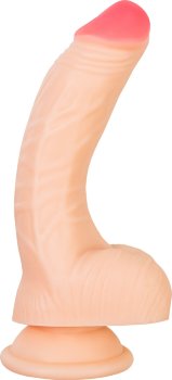 Телесный фаллоимитатор Nash - 18 см.