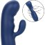 Синий вибромассажер-кролик Cashmere Silk Duo - 16,5 см.  Цена 11 036 руб. - Синий вибромассажер-кролик Cashmere Silk Duo - 16,5 см.