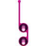 Ярко-розовые вагинальные шарики Kegel Tighten Up III