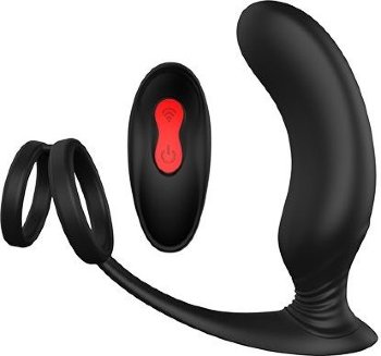 Черный массажер простаты REMOTE P-PLEASER