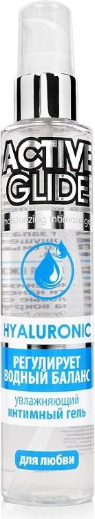 Увлажняющий интимный гель Active Glide Hyaluronic - 100 гр.