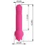 Розовый двусторонний вибратор Chaley  Цена 4 956 руб. - Розовый двусторонний вибратор Chaley
