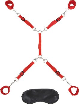 Красная фиксация на матрас Classic Bedspreader