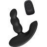 Черный силиконовый стимулятор простаты Levett Nitoc с пультом ДУ
