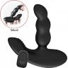 Черный силиконовый стимулятор простаты Levett Nitoc с пультом ДУ