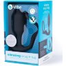 Черная анальная вибропробка с эрекционным кольцом Vibrating Snug Tug M