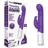 Фиолетовый массажер для G-точки Slim Shaft thrusting G-spot Rabbit - 23 см.