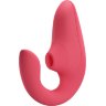 Розовый вибромассажер для двойной стимуляции Womanizer Blend