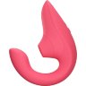 Розовый вибромассажер для двойной стимуляции Womanizer Blend