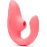 Розовый вибромассажер для двойной стимуляции Womanizer Blend