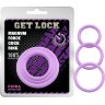 Набор из 3 сиреневых эрекционных колец Magnum Force Cock Ring