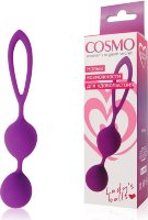 Фиолетовые двойные вагинальные шарики Cosmo