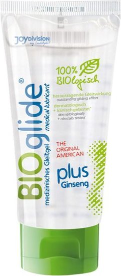 Гель-лубрикант на водной основе BIOglide plus Ginseng - 100 мл.