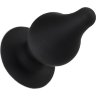 Черная анальная втулка Spade XS - 6,5 см.