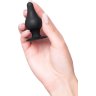 Черная анальная втулка Spade XS - 6,5 см.