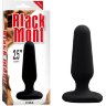 Черная анальная пробка S Silicone Plug - 7,3 см.