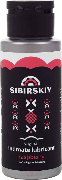Интимный лубрикант на водной основе SIBIRSKIY с ароматом лесной малины - 100 мл.