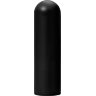 Черная перезаряжаемая вибропуля RealStick CALIBER - 7 см.