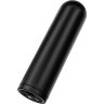 Черная перезаряжаемая вибропуля RealStick CALIBER - 7 см.