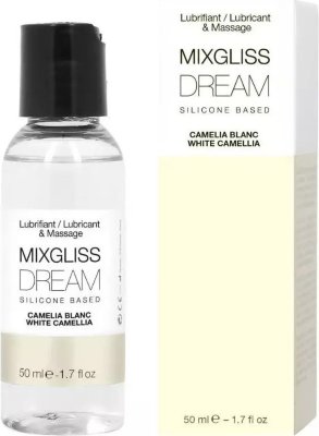 Смазка на силиконовой основе Mixgliss Dream - 50 мл. Нежный Mixgliss Dream и его пленительный аромат белой камелии окунет вас в мир грез и фантазий. Мягкая текстура геля на силиконовой основе подойдет для романтического массажа и сделает каждое прикосновение более чувственным и приятным. • Дерматологически протестирован • Не липкий нежирный • Легкая, мягкая текстура • Не содержит парабенов • Долго держится на коже Внимание: • При попадании в глаза промыть водой. • В случае аллергической реакции прекратите использование. • Хранить вдали от света и тепла. Страна: Франция. Объем: 50 мл.