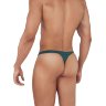 Зеленые мужские трусы-тонги с пряжками Flashing Thong