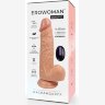 Телесный вибратор-реалистик Erowoman - 20,5 см.