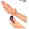 Телесный вибратор-реалистик Erowoman - 20,5 см.