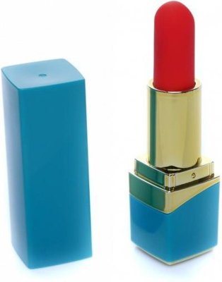 Голубой мини-вибратор в форме помады  Цена 3 663 руб. Длина: 1 см. Мини-вибратор в форме губной помады. Имеет 10 режимов вибрации. Зарядка осуществляется с помощью USB-магнит кабеля. Страна: Китай. Материал: анодированный пластик, силикон. Батарейки: встроенный аккумулятор.