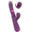 Фиолетовый вибратор-кролик с функцией постукивания и фрикциями 3 Function Rabbit Vibrator - 23,7 см.  Цена 14 918 руб. - Фиолетовый вибратор-кролик с функцией постукивания и фрикциями 3 Function Rabbit Vibrator - 23,7 см.