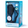 Черная анальная вибропробка с эрекционным кольцом Vibrating Snug Tug XL