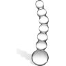 Изогнутный прозрачный стимулятор Beaded Dildo - 13 см.