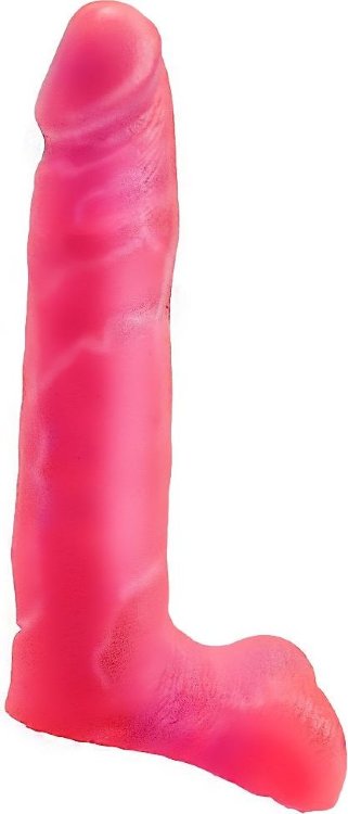 Розовая насадка-фаллос для трусиков Harness - 16,5 см.