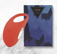 Красное кольцо с вибрацией Thor Cockring