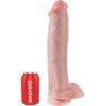 Телесный фаллоимитатор-гигант 15 Cock with Balls - 40,6 см.