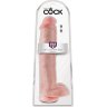 Телесный фаллоимитатор-гигант 15 Cock with Balls - 40,6 см.