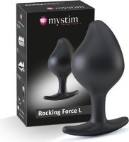 Анальная пробка Rocking Force L для электростимуляции - 10,5 см.