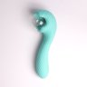 Бирюзовый вибромассажёр с деликатными токами