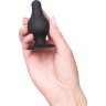 Черная анальная втулка Spade S - 8 см.
